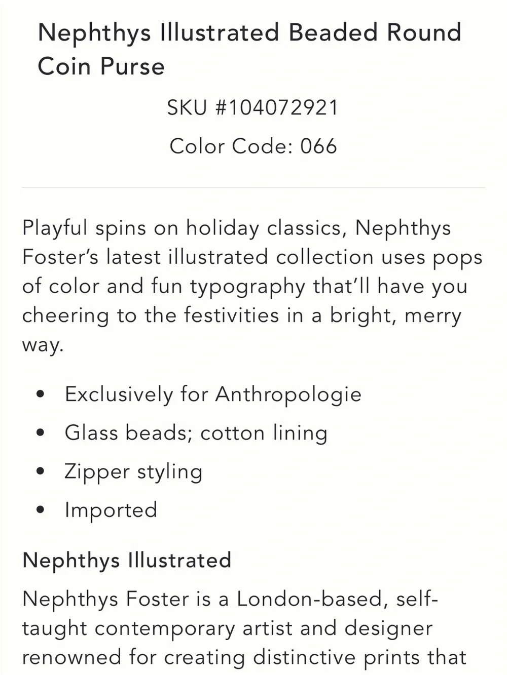 Anthropologie start your